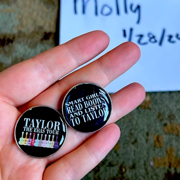 Taylor Swift Jewelry - Set of two black Taylor Swift eras pins